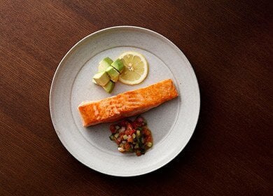 サーモン&サルサソース